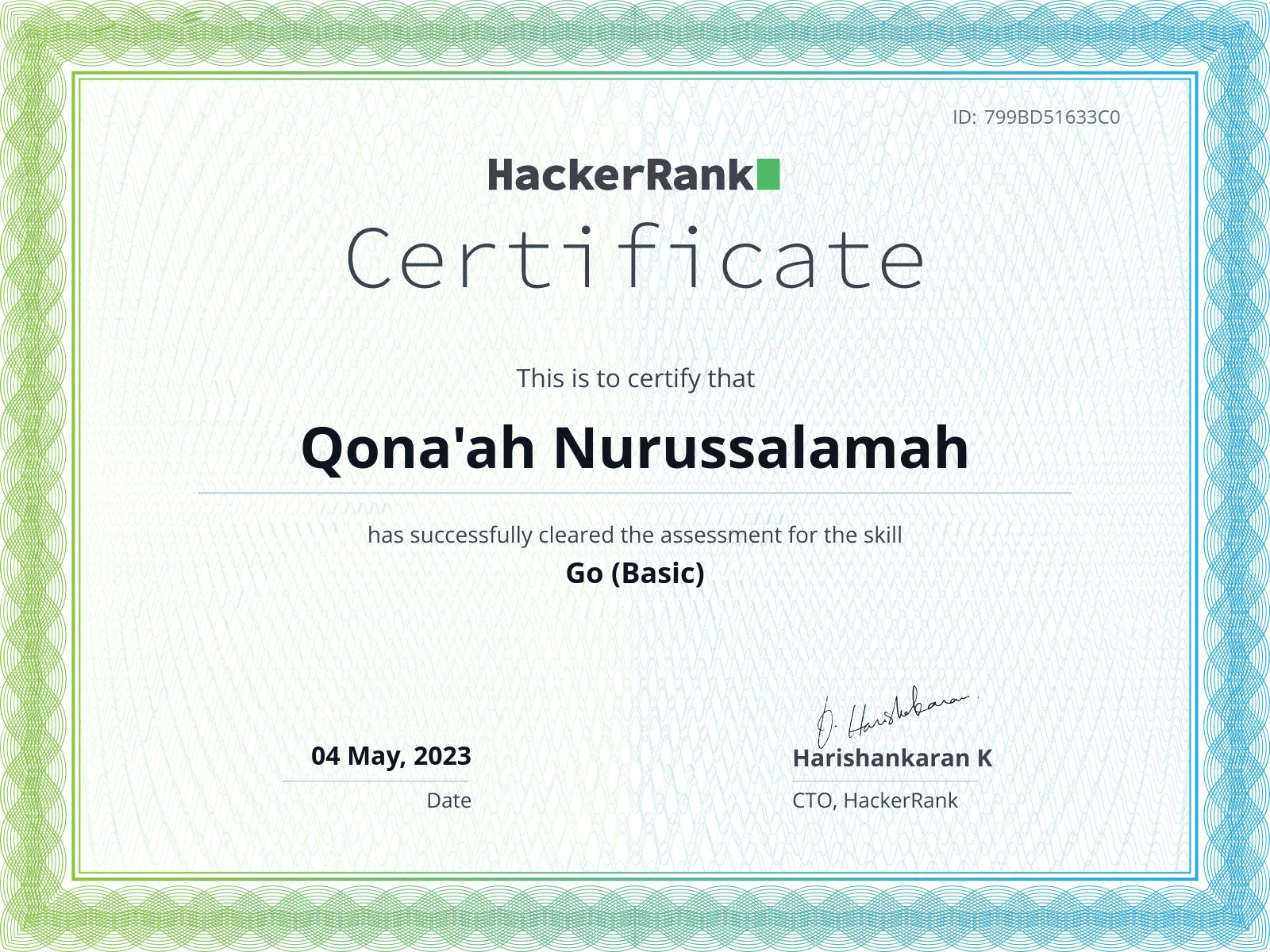 Hackerrank SQL Basic Certificate